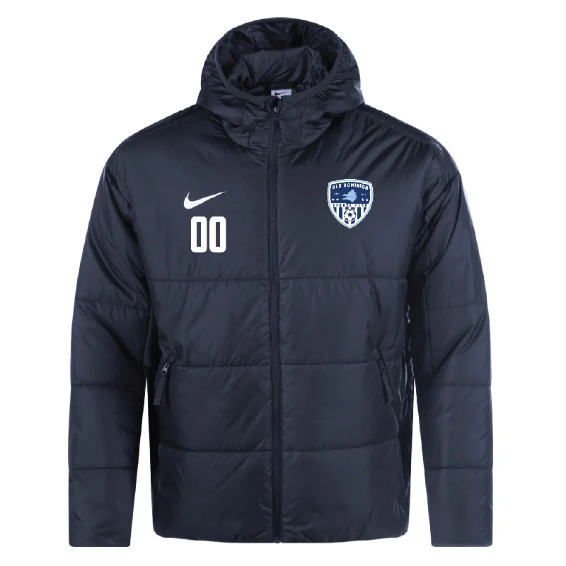 Cool Faux Leather Bomber Jacket for Cool Vibes-Old Dominion SC Nike Therma-Fit Academy Pro 24 Jacket Black