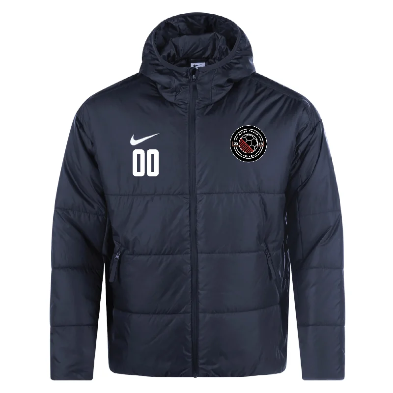 Trendy Bomber Jacket with Patches for Unique Look-Quick Touch FC Fit Nike Therma-Fit Academy Pro 24 Jacket Black