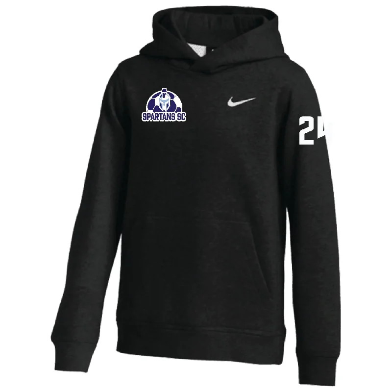 Plush Hoodie for Ultimate Comfort-Spartans SC Nike Club Hoodie Black