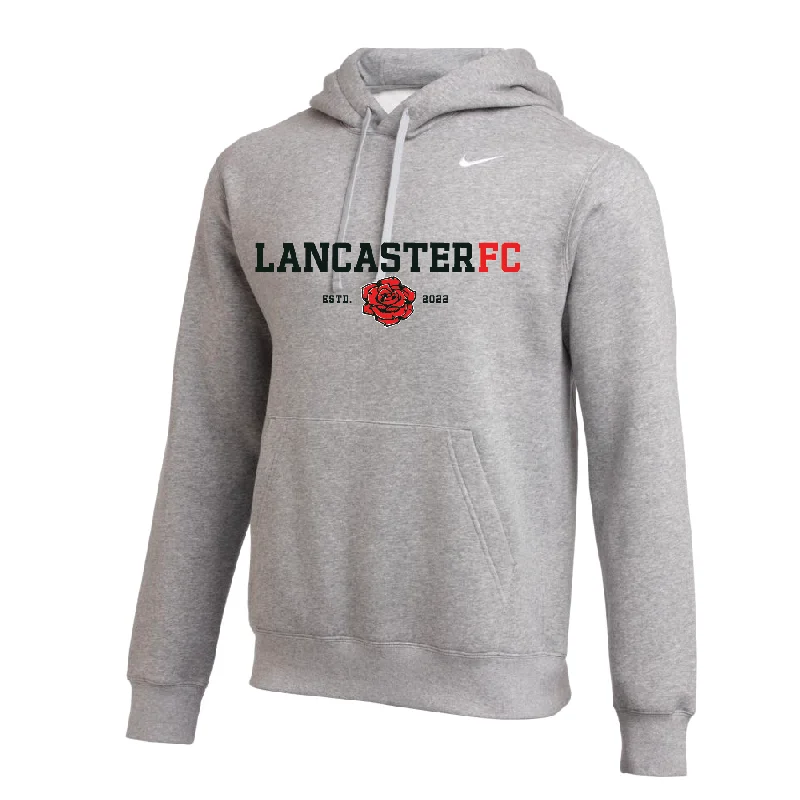 Cozy Hoodie with Kangaroo Pockets for Convenience-Lancaster FC FAN (Transfer) Nike Club Hoodie Grey