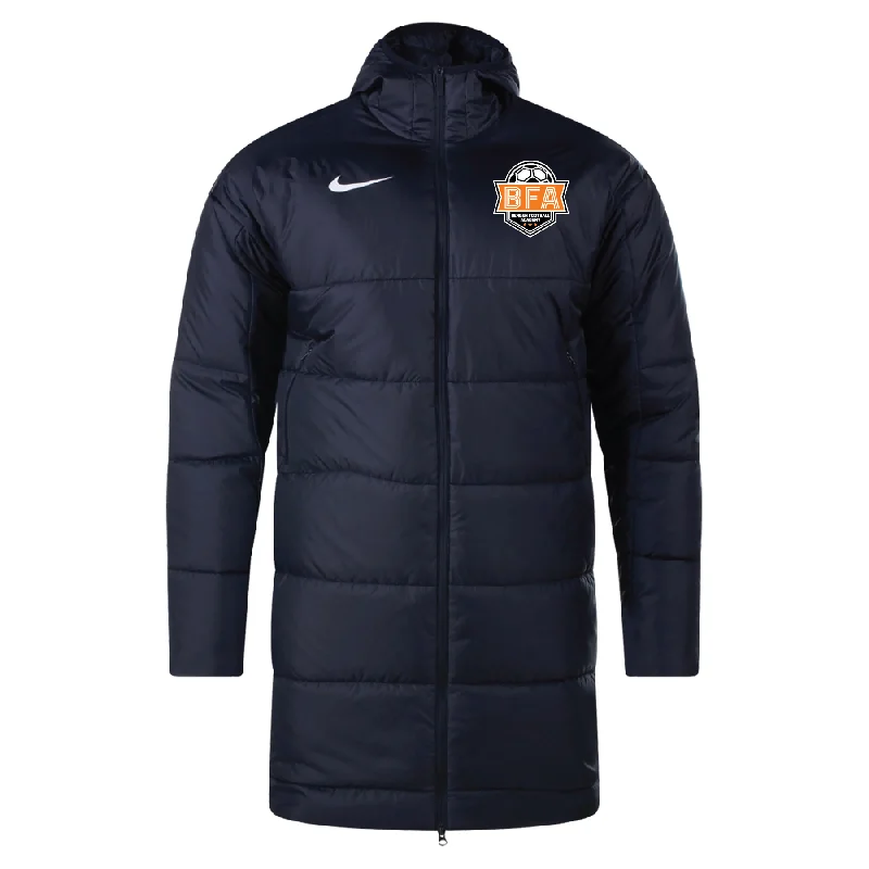 Light Down Jacket for Winter Sports Activities-BFA FAN Nike Therma-Fit Academy Pro 24 SDF Jacket Black