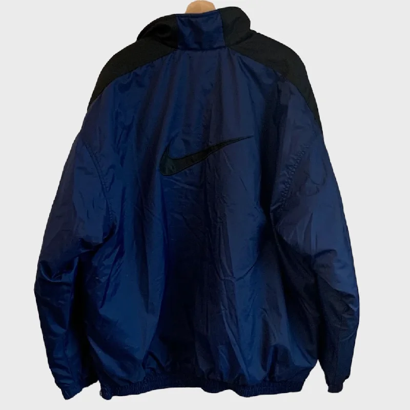 Premium Denim Jacket for Timeless Fashion-Vintage Nike Big Swoosh Parka Jacket 2XL