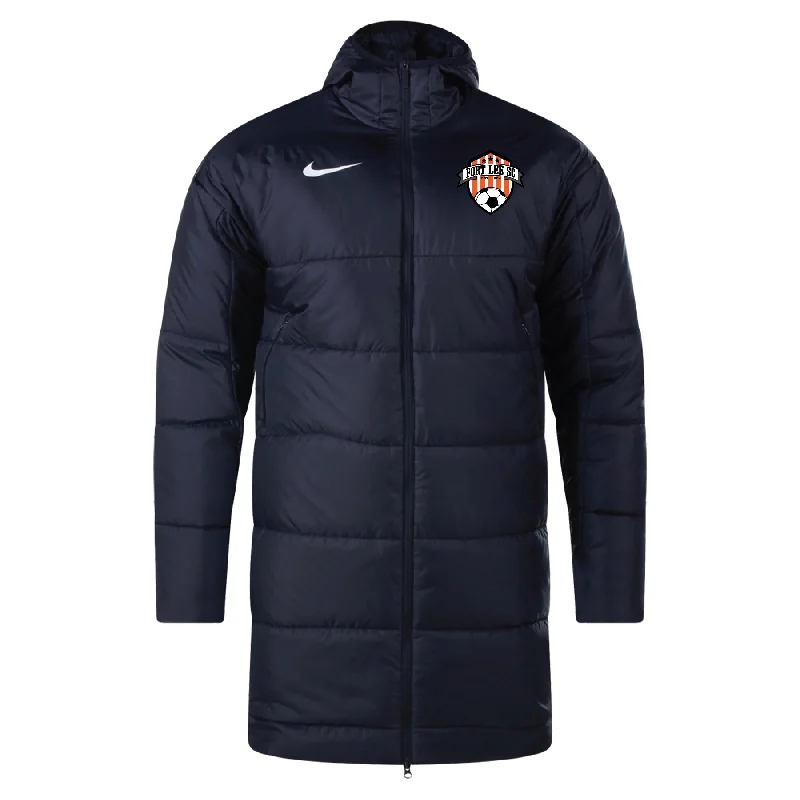 Warm Parka Coat Jacket for Snowy Days-Fort Lee SC Fan Nike Therma-Fit Academy Pro 24 SDF Jacket Black