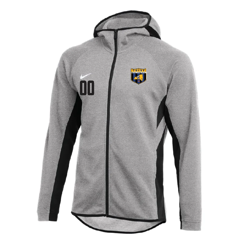 Warm Hoodie for Cold Nights-Orange County SC Nike Showtime Full-Zip Hoodie Grey