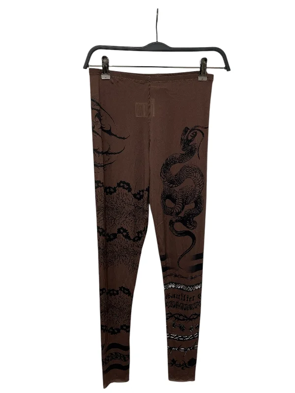 Stylish Slim-Fit Chinos for Sharp Casual Look-Jean Paul Gaultier/Skinny Pants/L/All Over Print/Polyester/BRW/leggings/