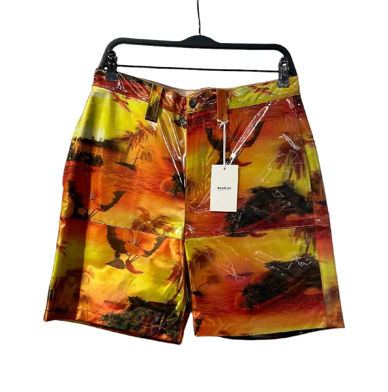 Soft Sweat Shorts for Relaxed Vibes-doublet/Shorts/M/Polyester/ORN/All Over Print/SHINY HAWAII